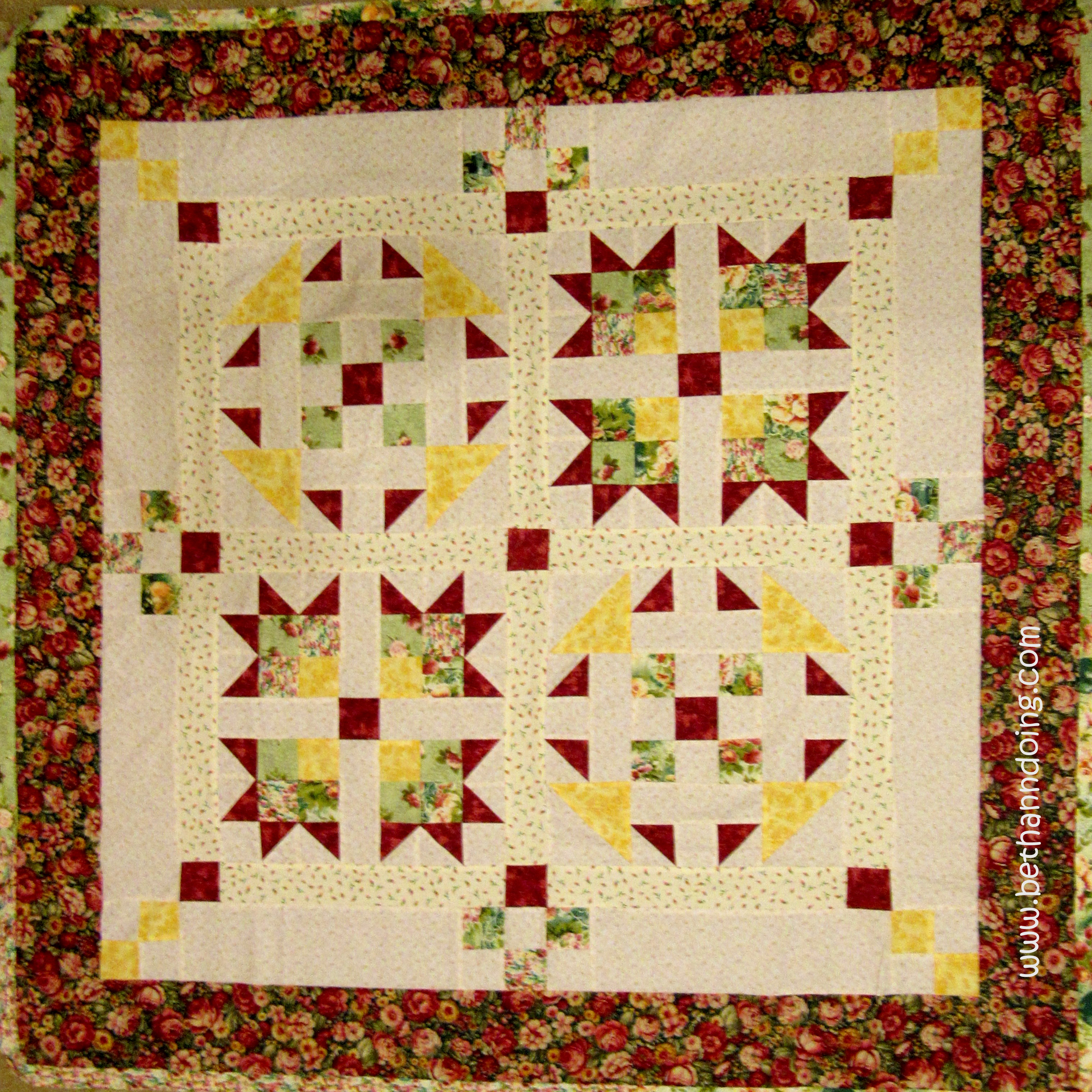 Free Two Block Quilt Pattern by The Quilt Ladies - Beth Ann Doing