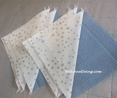 Make a quilt triangle