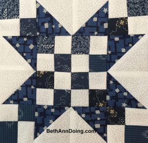 Blue and White Quilt Block to Make