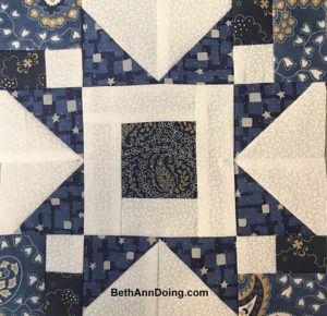 Blue and White Quilt Block Pattern from The Quilt Ladies