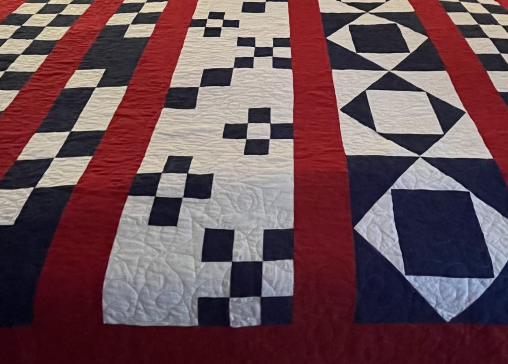 Red White and Blue Quilt Pattern from The Quilt Ladies