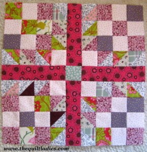 free quilt block pattern from The Quilt Ladies