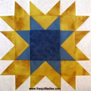 Shadow Star Quilt Block Pattern from The Quilt Ladies